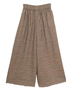Текстурированные широкие брюки, нейтральный Uma wang