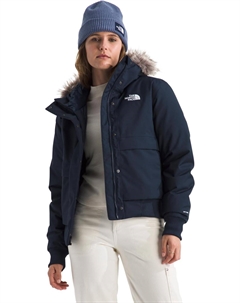 Женская куртка-бомбер с пухом водонепроницаемая, темно-синий The north face