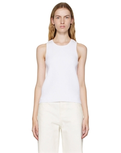 Белая майка со спиной-борцовкой We11done