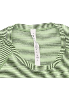 Футболка Swiftly Tech с рукавом реглан, желтые полоски Lululemon