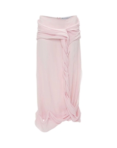 Юбка миди с асимметричной драпировкой, светло-розовый Jw anderson