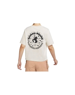 Футболка с рукавом дроп-шипор женская светло-розовое дерево умбра Nike