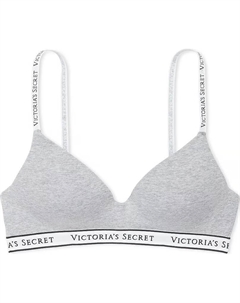 Футболка Легко Поддерживающий Бесшовный Бюстгальтер / Тепло-Серый Бюстгальтер, Тепло-Серый/Серый Victoria's secret