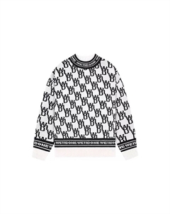 Футболка с принтом по всей поверхности, черно-белая We11done