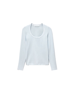 Футболка женская мягкая голубая Alexander wang