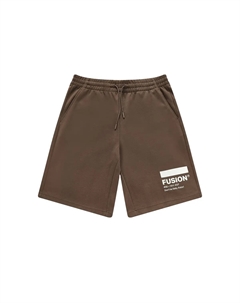 Повседневные шорты унисекс тёмно-коричневые Fila fusion