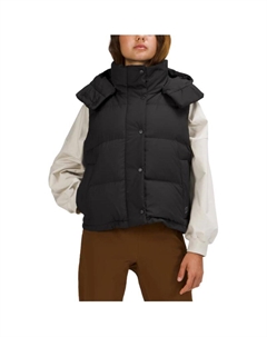 Пуховая жилетка Wunder Puff Series для женщин, Collaboration Black/BLK Lululemon