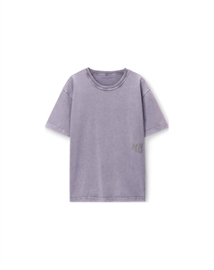 Футболка с рукавом дроп-шиллоу женская фиолетовая Alexander wang