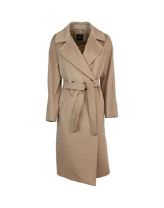 Приталенное длинное пальто, Khaki Weekend max mara