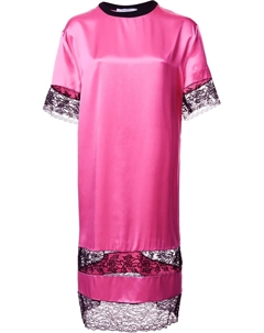 Платье-футболка с кружевными вставками, розовый Givenchy
