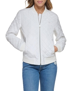 Женская куртка-бомбер с ромбовидной стежкой, белый Levi's®