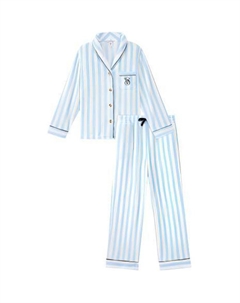 Пижамный комплект в аква-полоску, голубой в полоску Victoria's secret