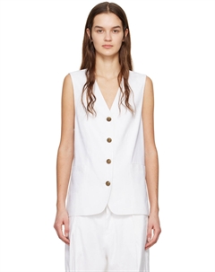 Белый жилет на пуговицах Rag & bone