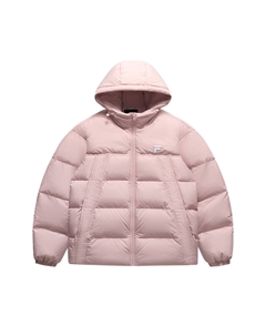 Пуховик унисекс красно-розовый, Bare Pink Fila fusion