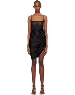 Черное мини-платье Les Sculptures 'La Saudade brodee' Jacquemus