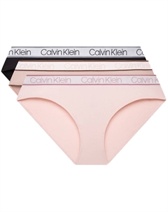 Трусы женские 3 шт, IL3-Космический черный/Светлый персик/Лотос Calvin klein