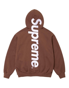 Сатиновая худи с аппликацией FW24, Ярко-оранжевый/Ярко-оранжевый Supreme