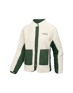 Женское пальто для спорта и отдыха с бархатистой текстурой, Ecru/00PS Skechers