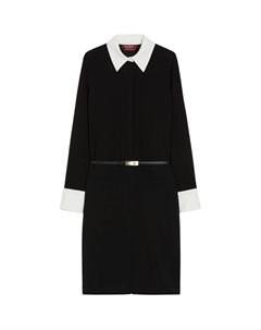 Длинное платье с длинными рукавами черное Max mara studio