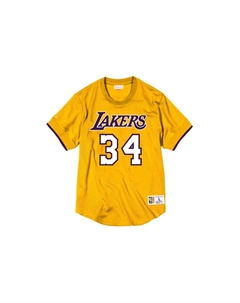 Майка Mitchell & Ness NBA N&N 'Lakers 2004 Shaquille O'Neal', желтая Mitchell ness