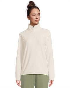 Женская флисовая кофта Glacier с молнией до середины груди, белый The north face