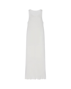 Платье без рукавов женское белое The row