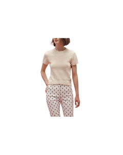 Свитер кашемировый Hermes с короткими рукавами, белый Hermès