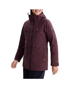 Ветровка женская темно-красная непромокаемая и непродуваемая, Dark Red Columbia