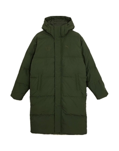 Пуховик унисекс армейский зеленый, зеленый Puma