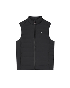 Пуховая жилетка женская черная, Black Fila