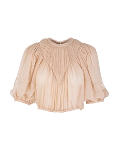 Шифоновые блузки женские бежевые Chloe