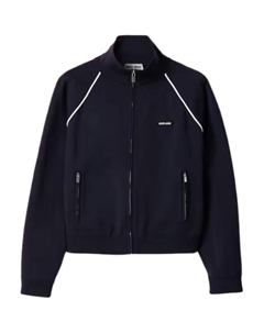 Длинный худи на молнии, Blue Miu miu