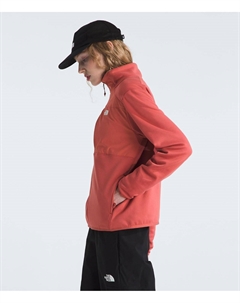 Женская флисовая куртка на молнии, кирпичный The north face