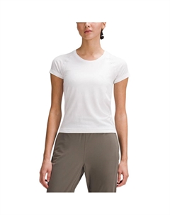 Футболка Swiftly Tech с рукавом реглан Женская, Грифельно-серый/Белый/SLTE/WHT Lululemon