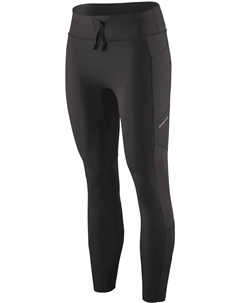 Бесконечный бег леггинсы 7/8 женские, Black Patagonia