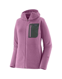 Женская толстовка с капюшоном R1 Air на молнии - флисовая куртка, фиолетовый Patagonia