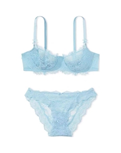 Комплект нижнего белья женский голубой Victoria's secret