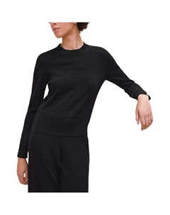 Футболка из кашемира FW24 женская черная HERMES Hermès