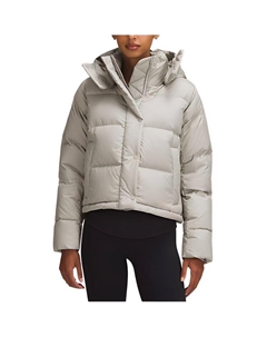 Куртка Wunder Puff Series женская светло-фиолетовая с комбинацией цветов Ivory White, Mixed Ivory White/Rrii Lululemon