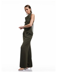 Тканевые брюки, хаки Koton