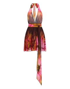 Мини-платье Briola с V-образным вырезом Retrofete, коричневый