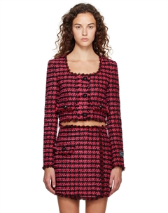 Розовая куртка в клетку Msgm