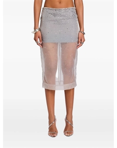 Миди-юбка Pari с отделкой Retrofete, серый