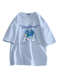 Футболка унисекс, черная (Голубое звездное небо) Miniso