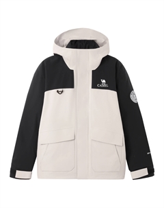 Цветной блочный пэчворк Ветрозащитная и влагонепроницаемая куртка 3 в 1 с 3D эффектом резиновой нашивки Унисекс, Фантом Блэк-Вуд Пёрпл Camel