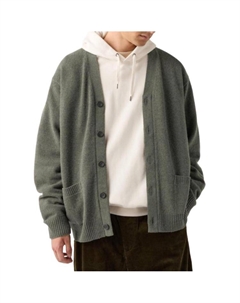 Свитер унисекс темно-оливковый Uniqlo