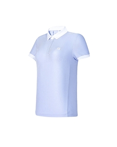 Футболка поло женская фиолетовая рисовая, конжаковая фиолетовая Fila