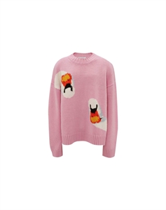 Свитер унисекс розовый Jw anderson
