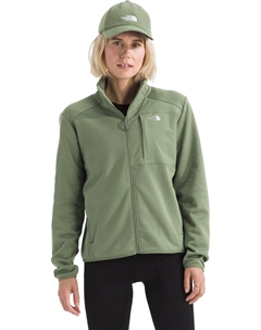 Женская куртка флисовая с застежкой-молнией, хаки The north face
