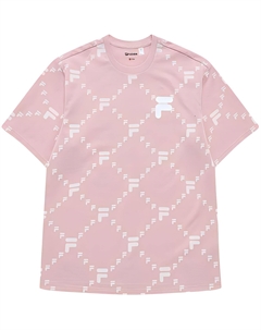 Футболка унисекс, молодежная розовая Fila fusion